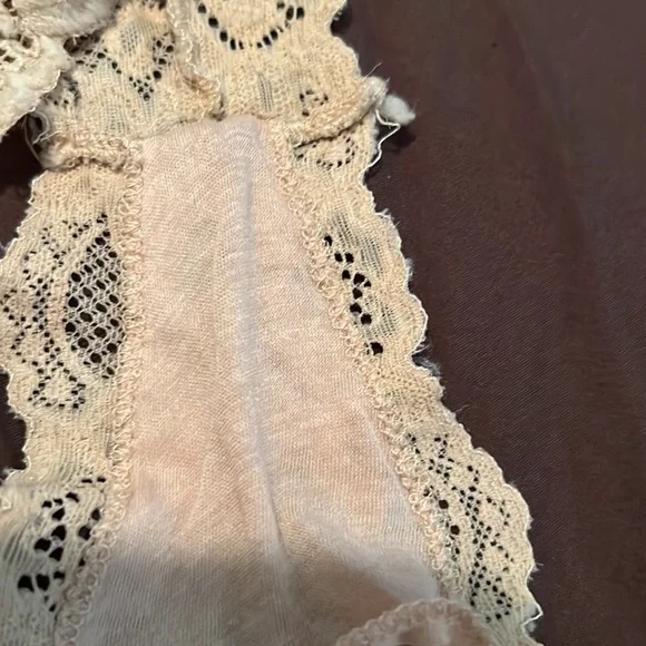 Lacy Tan booty shorts by Frederick’s of Hollywood - Picture 4 of 6